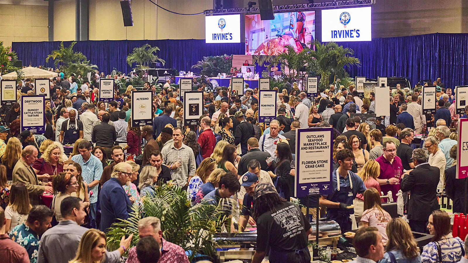 Attendees at Palm Beach Food & Wine Festival